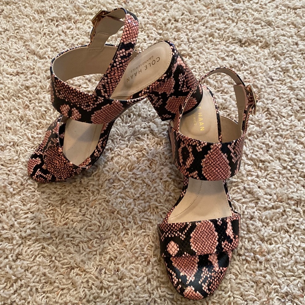 Cole Haan Pink Snake Skin size 7